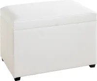 HAKU Möbel Sitztruhe 52324 weiß Holz 58,0 cm