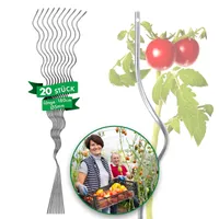 Spirálové tyče na rajčata Plně pozinkované Tyče na sázení, délka 180 cm, 20 kusů