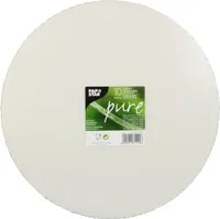 10 Tortenunterlagen, Pappe "pure" rund Ø 28 cm weiss mit gezacktem Rand