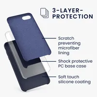 kwmobile Hülle kompatibel mit Apple iPhone SE (2022) / iPhone SE (2020) / iPhone 8 / iPhone 7 Hülle - Silikon Handy Case - Handyhülle weiche