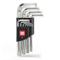 INBUS® Sechskantschlüssel Set Winkelschraubendreher 9teilig 1.5 bis 10 mm Kurz | Germany
