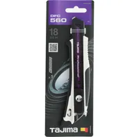 Tajima Universal-Messer mit 2K-Griff und Arbeitsspitze, mit 1 Klinge, Razar Black, 18 mm, automatische Arretierung