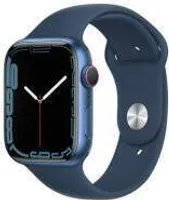 Apple Watch 7 GPS, 41mm Alu Blau, Sport Abbysblau