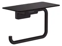Hansgrohe AddStoris - Papierrollenhalter mit Ablage, schwarz matt 41772670
