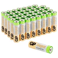 Baterie AA Mignon GP Alkaline Super 1,5V 40 kusů