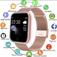 Bluetooth Smartwatch Schrittzähler Armbanduhr Sport Fitness Tracker Für Samsung HUAWEI Smartwatch Wasserdicht Damen