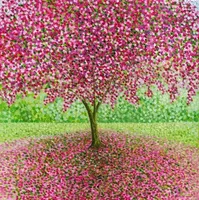Frühlingsblumenkarte mit Umschlag