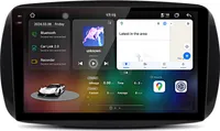 radio samochodowe 2K 9.5" Android 13 8+256GB 8-Core Dla Mercedes Benz Smart Fortwo 453 CarPlay GPS Navi WIFI 4G BT DAB+ SWC USB