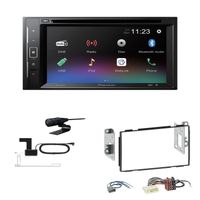 Pioneer AVH-A240DAB Autoradio Bluetooth DAB DVD USB passend für Nissan Qashqai 2007-2013 schwarz