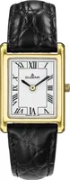 Dugena Damen-Armbanduhr 4460725 Quadra Classica, Quarz, Edelstahl, Lederarmband, 3 bar