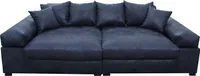 Big Sofa Couchgarnitur Megasofa Riesensofa GULIA - Gobi 4 Schwarz