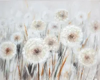GILDE Leinwandbilder Bild Pusteblumen-Feld, handbemalt H. 100 cm,38176