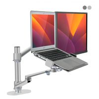 Alberenz Laptop Monitor Arm - Neigbar - Höhenverstellbar - Silber