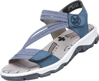 Rieker - Sandaler Trekking, Größe:36, Farbe:royal/jeans-weiss 14