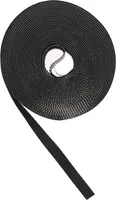 Fenster-Fliegengitter Klettband selbstklebend 5m x 9,5 mm Schwarz