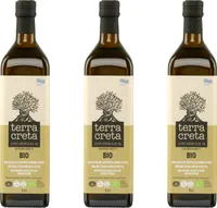 Terra CretaOlivenöl 3x 1,0l | Extra nativesOlivenöl aus Kolymvari (Kreta) | + 20ml Jassas Olivenöl | GR03