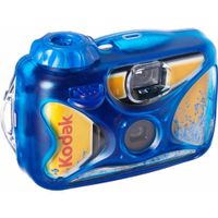 Kodak Water Sport 27 Exp - Wasserdichte Einwegkamera (bis zu 15 Meter, ISO 800), blau