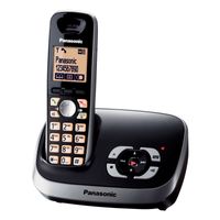 Panasonic Telefon KX-TG6521, schnurlos, Farbe: Schwarz