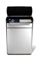 simplehuman 48 Liter touch-bar Recycler Abfalleimer, gebürsteter Edelstahl - 10,5x10,5x55,5 cm; CW2018