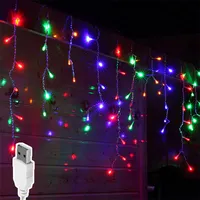 Lichtervorhang 2x2m LED-Eiszapfen, Fernbedienung, im Großhandel