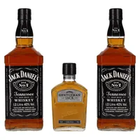 Jack Daniel's Travel Pack 40% Vol. 2x1l in Geschenkbox + 1x0,2l