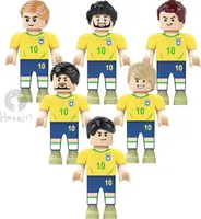 Brasilianische Fußballmannschaft - 6 Stück
