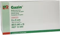 Gazin Kompressen steril 5 x 5 cm 12-fach 40 x 2 Stück Wundauflagen