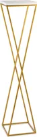 HowHomely Modern Pflanzenständer, Blumenhocker aus Metall Gold 100 cm Höhe - Blumenständer für das Haus