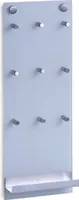 Zeller Schlüsselbrett silber mit 9 Haken