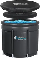 Health-Hunters Eishelden Eisbad - Wanne zur Regeneration - Wanne für Eisbäder - 85x75cm - für Kryotherapie - Faltbare Badewan- Wim Hof Methode