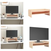 vidaXL Monitorständer 50x24x16 cm Massivholz Kiefer - Monitorständer - Bildschirmständer - Tastaturständer - Monitorerhöhung