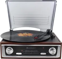 Gramofón Soundmaster PL196H so zabudovanými reproduktormi a FM stereo rádiom