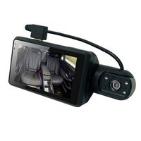 1296P DVR Dashcam Front & Inside Dual Kamera Auto Dashcam 3 Zoll IPS Bildschirm Fahrrecorder mit Nachtsicht 170° Weitwinkel G-Sensor Parkmonitor Loop Recording