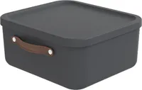Rotho Aufbewahrungsbox 20 L Maloja - Kunststoffbox mit Deckel - Stapelbox 39,5 x 38,0 x 17,7 cm - Plastikbox Ordnungsbox Allzweckkiste