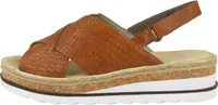 Rieker Damen Sandalen Slingback Sandaletten V79B4-25, Größe:41 EU, Farbe:Braun