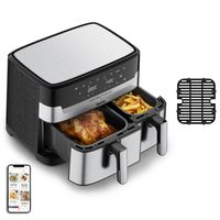 EY905D Easy Fry&Grill Doppel-Heißluftfritteuse