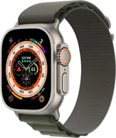 APPLE Watch Ultra GPS + Cellular 49mm titanové pouzdro se zeleným alpským poutkem - střední (MQFN3FD/A)