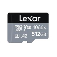 Lexar High-Performance 1066x UHS-I MicroSDXC, 512 GB, Flash-Speicher Klasse 10, Schwarz/Grau, Klasse: A2 V30 U3, 120 MB/s, 160 MB/s