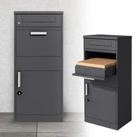 ML-Design Paketbriefkasten abschließbar, 50x112x37 cm, Anthrazit, aus Stahl