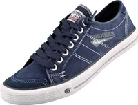 Dockers Schnürhalbschuhe bequem in blau, Gr. 50