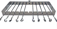 Elektrischer Spießdreher für 11 Spieße mit Motor ohne Spieße Grill Mangal Schaschlik 59 cm