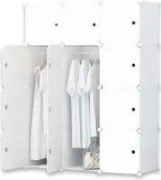 Rebiko Weiss kleiderschrank 12 regale bücherregal modular modularer kleiderschrank 12 boxen