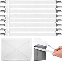 8 Stück Verstellbare Betttuchspanner, Bettlaken Mit Metallclip Sicher, Spannbettlakenhalter, Geeignet Für Bettlaken und Matratzenauflagen