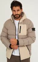 SOULSTAR Herren Winterjacke S2SHOPIAN Herren Pufferjacke mit Kapuze warme Steppjacke Mens Jacket