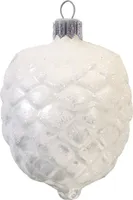 Weihnachtsdekoration Zapfen Weiß