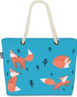 VOID Fuchs Wald Tiere Strandtasche Shopper 58x38x16cm 23L XXL Einkaufstasche Tasche Reisetasche Beach Bag