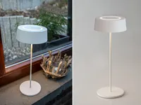 Outdoor LED Tischleuchte COCKTAIL Weiß