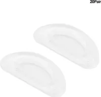 20 párov mini podložiek pod nos pre okuliare, protišmykové silikónové podložky pod nos pre okuliare a slnečné okuliare (priehľadné biele)
