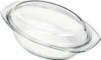 BOHEMIA CRISTAL Schüssel oval mit flachem Deckel 2,4 l 32x20cm