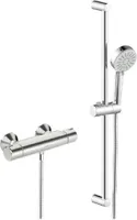 Hansa Basic - Brausegarnitur mit Thermostat, 3 Strahlarten, Chrom 55150131